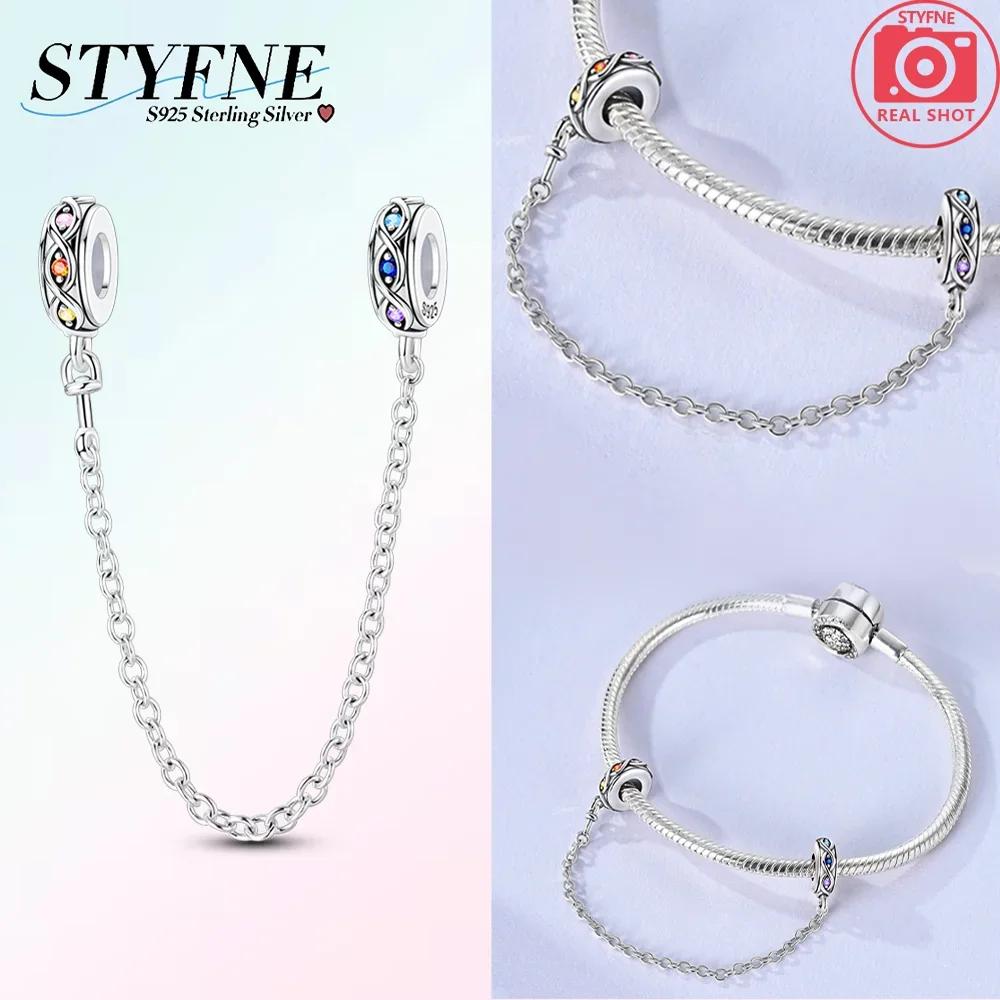 Original 100% Copper Clasp Clip Bead Star Moon Safety Chain Fit Original Bracelet Diy Jewelry Making Women Gift