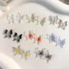 30/20pcs 3D Gradient Color Butterfly Wearing Nail Resin Drill Decoration Ice Through Temperature Softening Butterfly Nail Acces