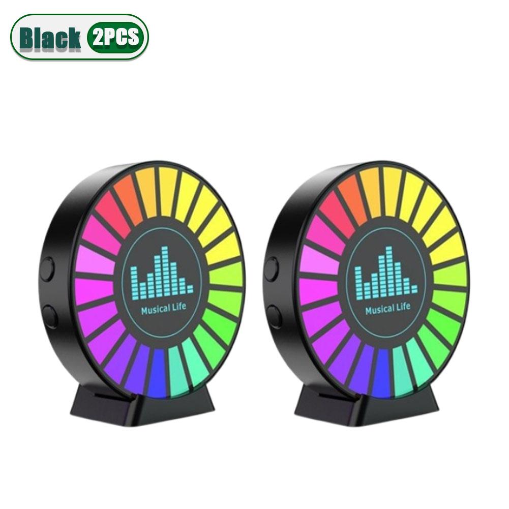 1/2PCS Aromatherapy Magnetic Pickup Lamp Colorful Ambient Air Fresher Round RGB Lights Rechargeable for Car Air Outlet or Room