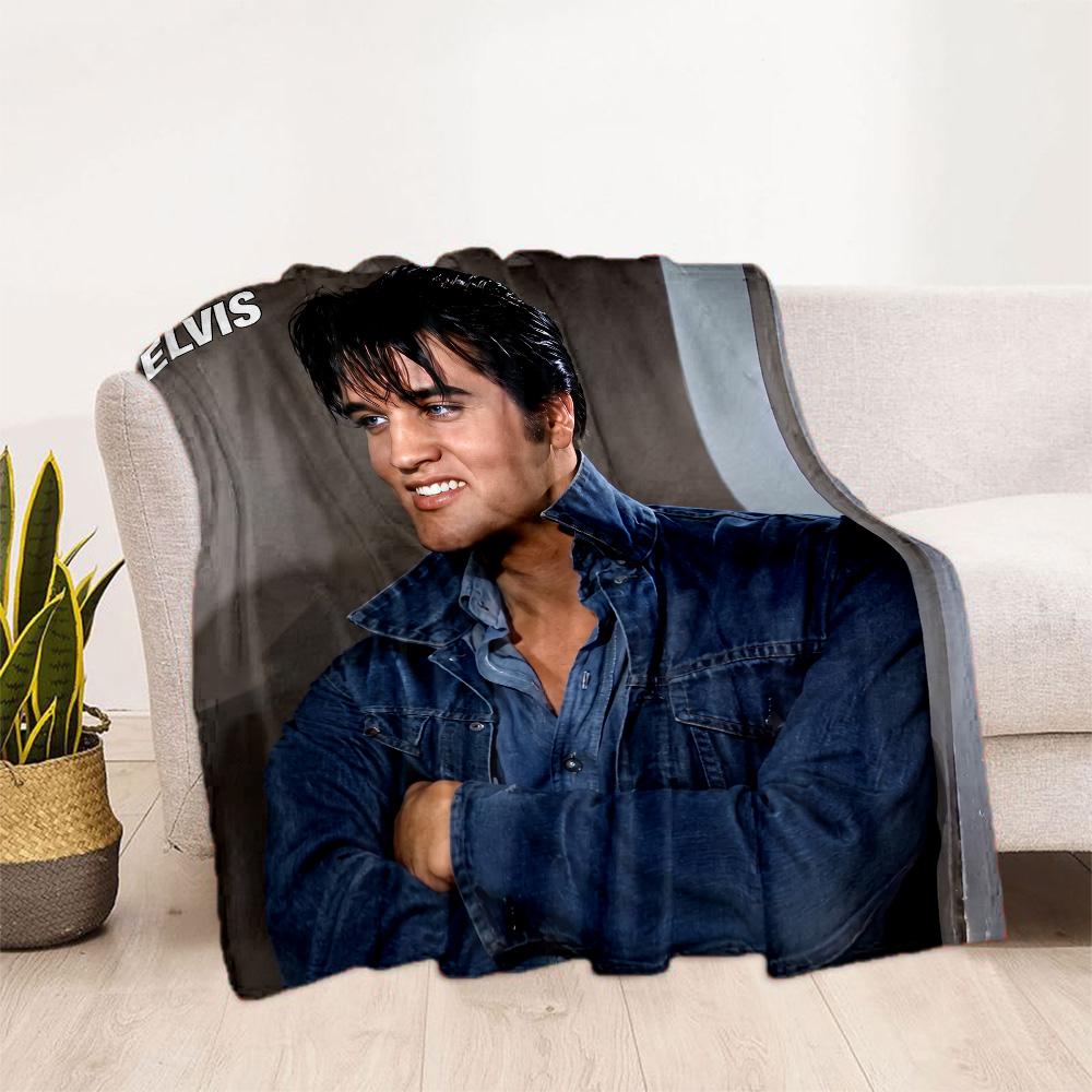Love Tender: Elvis Presley's Legacy Blanket Durable Comfort Great for Office Chair Couch Livingroom All-Season Use Modern Style
