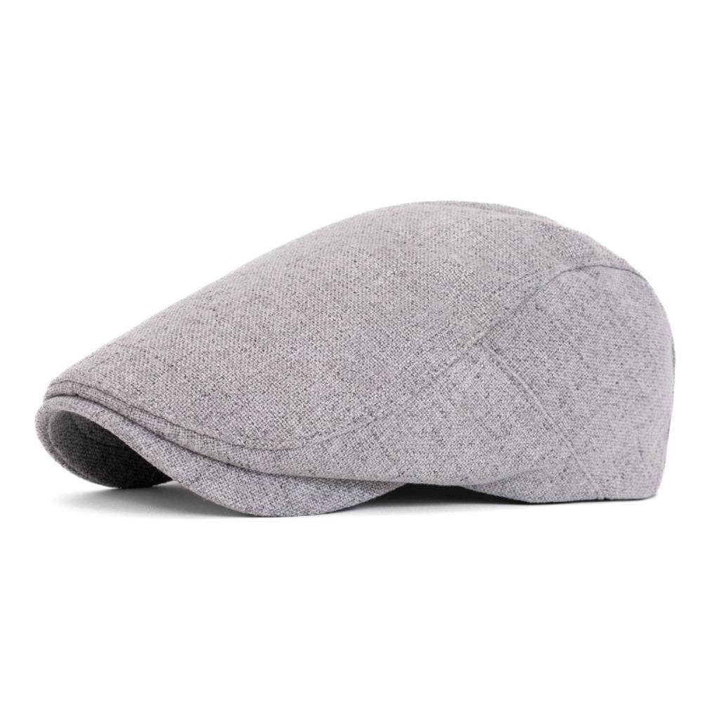 Breathable Duckbill Hats Plain Design Flat Hats Curved Brimmed Hat Forward Hat  Autumn
