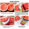 Watermelon Slicer Cutter - Stainless Steel Melon Cutter -Watermelon Cutter Slicer Tool -Watermelon Cutting Fork - Multifunctional Fruit Fork