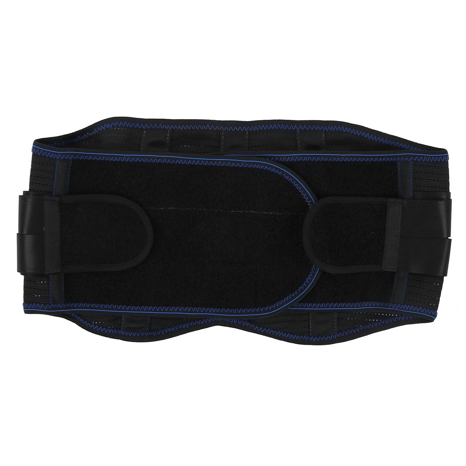 

Дышащий пояс для поддержки талии, поясничный поясничный поясничный пояс со стальной пластиной, регулируемый бандаж для нижней части спины L(for 6.5-9kg)