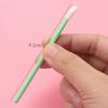 50-Pack Disposable Lip Brushes - Portable Solid Lipstick, Lip Gloss, and Makeup Cleaning Swabs