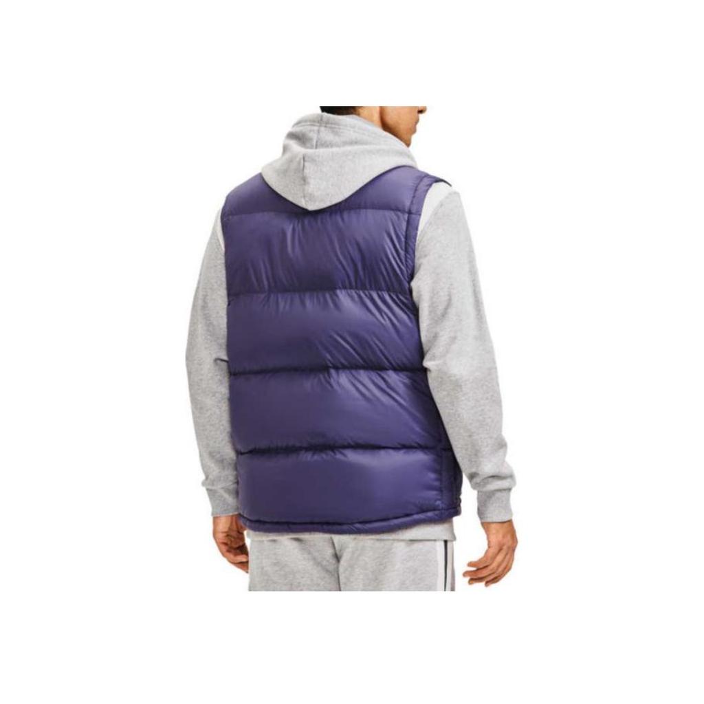 Under Armour Solid Color Baseball Collar Sports Down Vest Men vests Gray 1375592-558