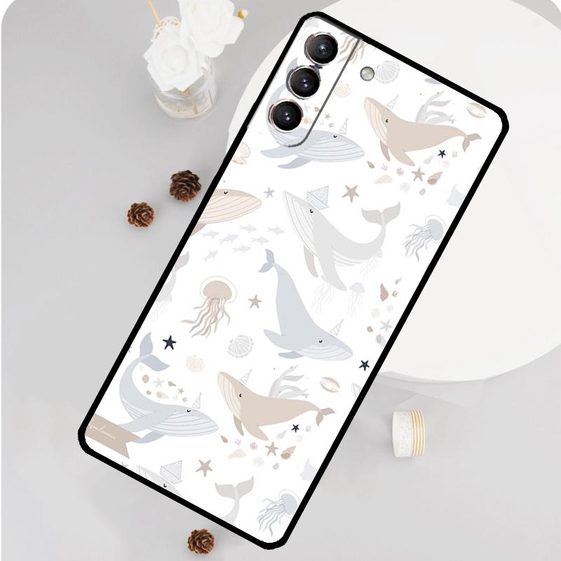 

Baby Whale Phone Case For Samsung Galaxy S24 S26 Ultra S20 S21 S22 S23 S25 Plus S10 S25 FE Funda Cover Galaxy S25 FE