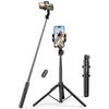 Selfie Stick, Telescopic Pole for Phone with Stand and Bluetooth Remote Control, 15m Black