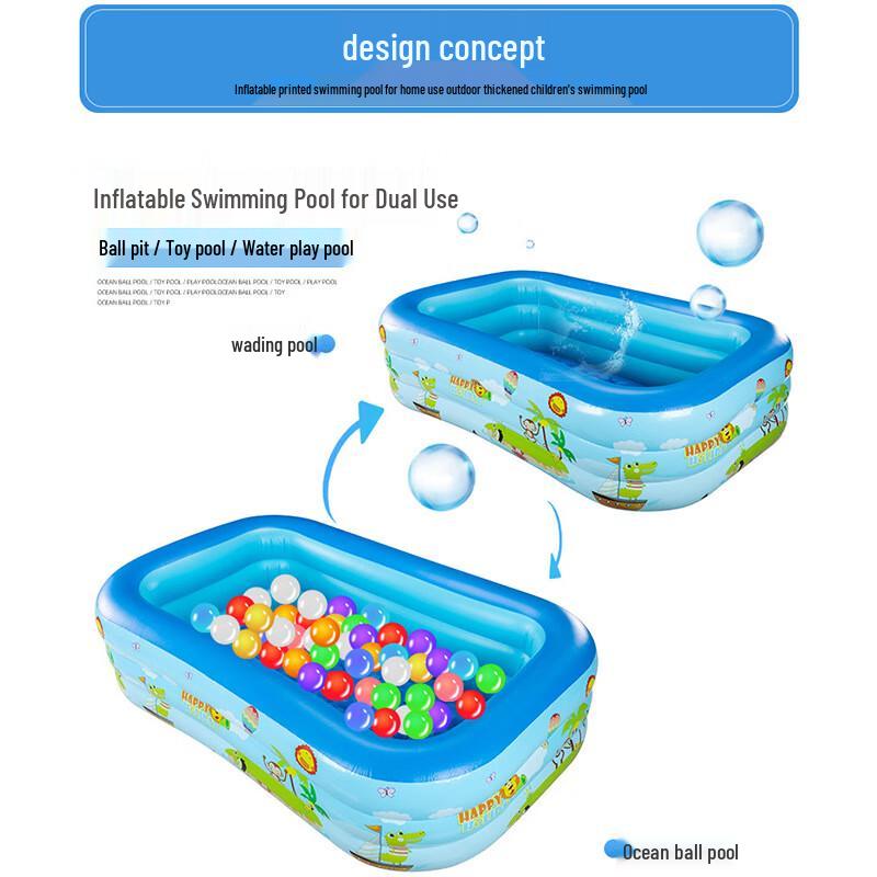 Huahengzhen PVC Inflatable Kids Swimming Pool