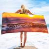 Romantic Sunrise Series Seaside Vacation Beach Towel Swimming Bath Towel Microfiber Sports Towel