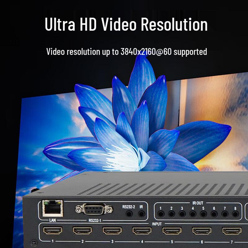 Huidu Professional 4K HD Solid-State Video Matrix Switcher (CN Version)