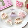Bowknot Hair Claw Acetate Hair Clip Elegant Ponytail Clips  Women Girls