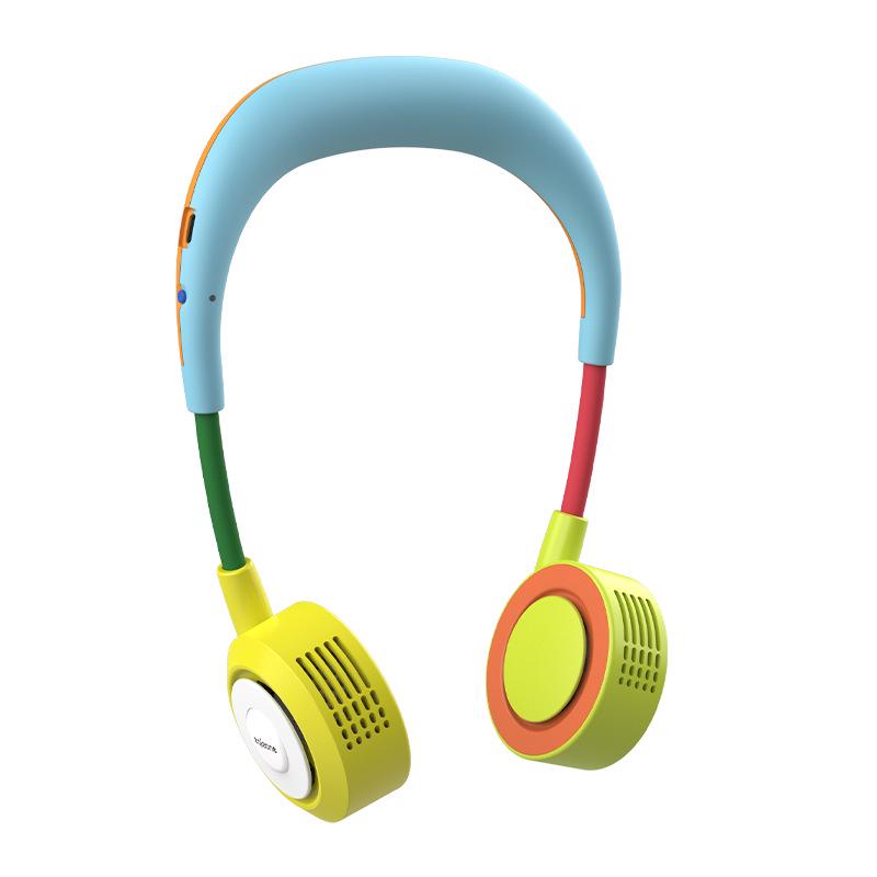 Ayi Zhun Bladeless Rechargeable Hanging Neck Fan: Silent, Portable, Mini Electric Sports Fan 160*250*35mm