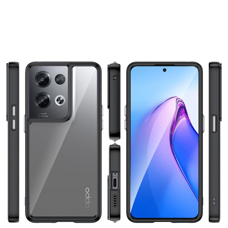 For Cover OPPO Reno 8 Pro 5G Case Reno 8 Pro 5G Capas Shockproof Luxury Clear Transparent Multicolor For Fundas Reno 8 Pro Cover