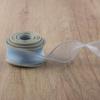 10 yards Rotolo di nastro di organza di colore pieno con bordo ondulato a coda di pesce per bouquet di fiori, regali, confezioni, decorazioni per feste di nozze