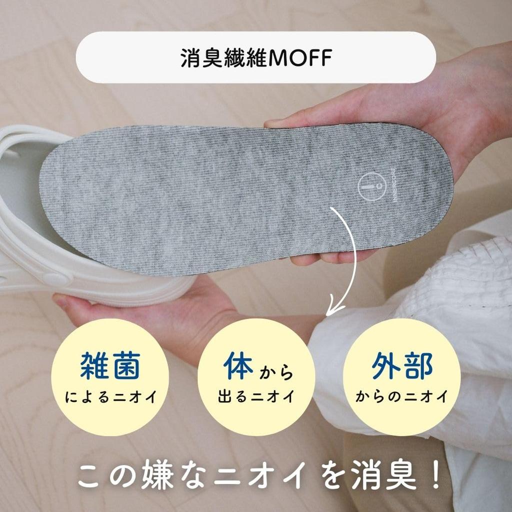 Inner Core Deodorizing Office Size L Slippers, Black,