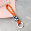 12cm Colorful Braided Rope Strap Lanyard Keychain For Phone Case Women Anti Lost Car Key Chains Bag Hanging Accessories Keyring