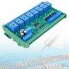 DC 12V 24V 8CH Isolierter Eingang 8CH Ausgang UART RS485 Relaismodul DIN35 C45 Schiene Modbus RTU Steuerschalterplatine