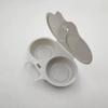 1Pcs Portable Steamed Egg Box Food Grades Plastic Microwave Egg Cooker Heat Resistant Kitchen Cooking Mold Egg Steamer
