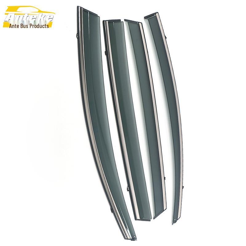 3D Stainless Steel Rain Guard Bright Strip & Deflector Trim for E'z - Decorative Modification Accessories