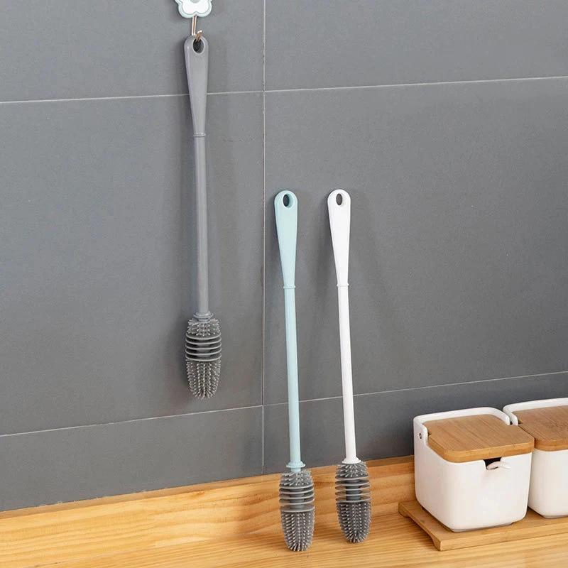 Silicone Cup Brush Cup Cleaning No Dead Corners Or Gaps Plastic Brush Milk Bottle Cleaning Brush Household