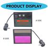 Solar Auto Darkening Welding Helmet Goggle Lens Welding Helmet Replacement Lens Welder Tool Kit Manual/Auto Control