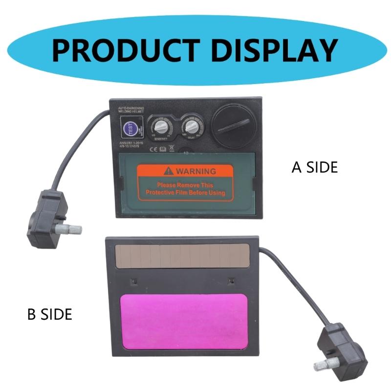 Solar Auto Darkening Welding Helmet Goggle Lens Welding Helmet Replacement Lens Welder Tool Kit Manual/Auto Control