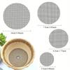 50pcs Round Mesh Drainage Screens for Flower Pots, Prevent Soil Loss, Ideal for Bonsai Gardening, Gasket, Plant Drainage Screens