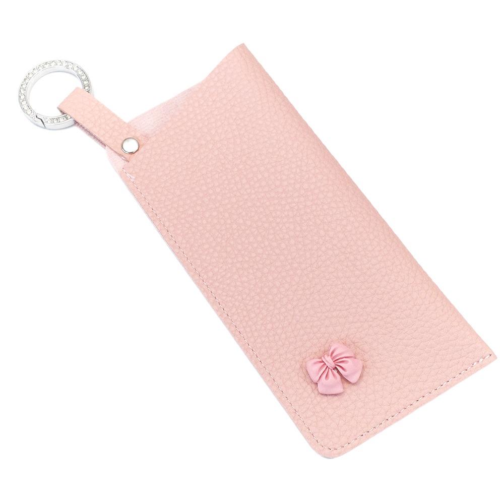 Solid Color Sunglasses Storage Bag with Keyring SunGlasses Holder  Eyewear Accessories