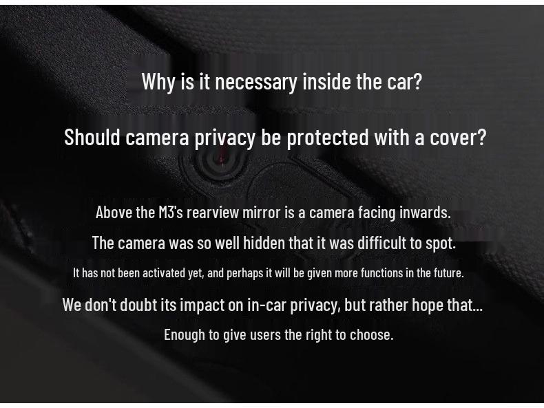 Tesla Model Y/3 Interior Camera Privacy Cover Upgrade - Interior Accessory