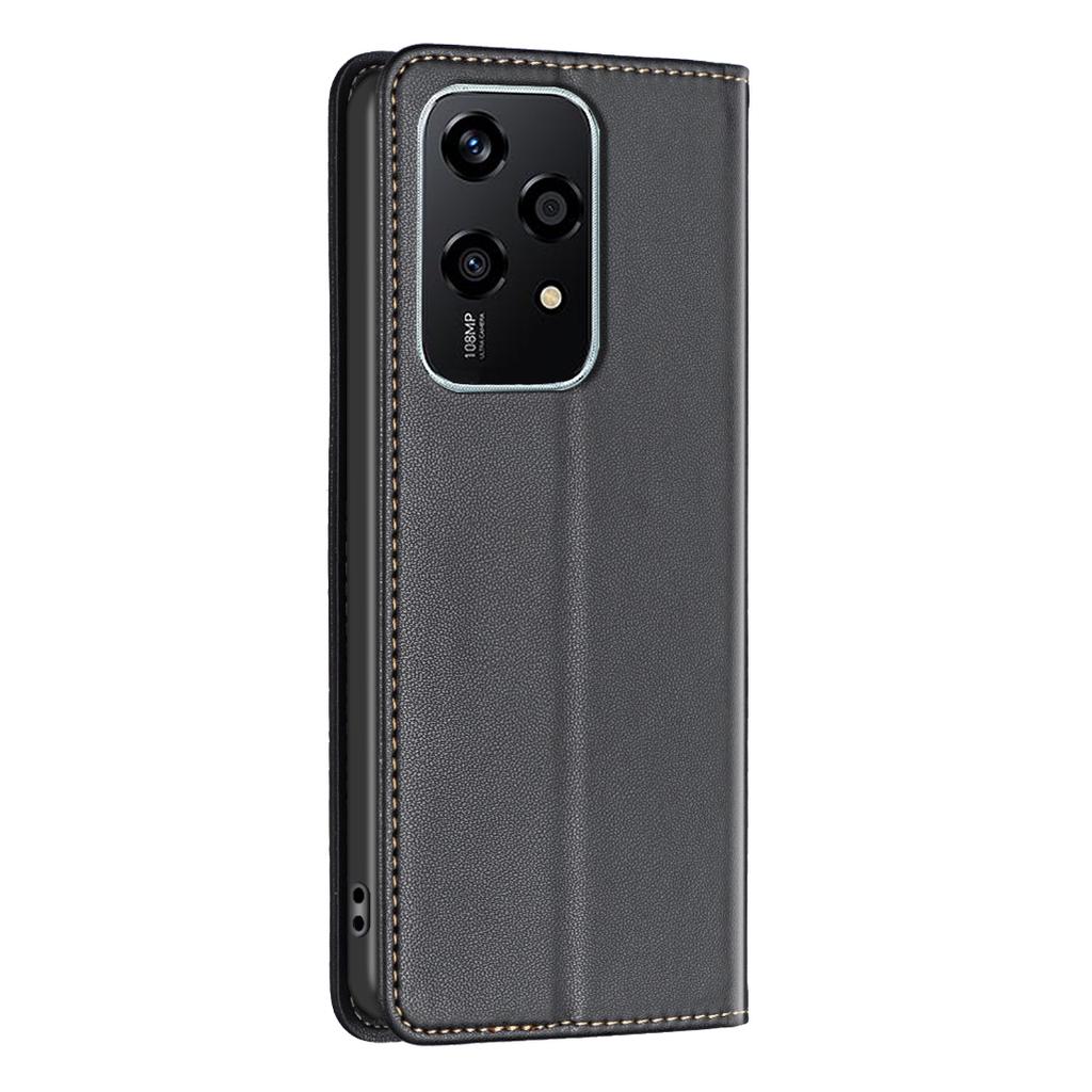 BINFEN COLOR BF18 For Honor 200 Lite Case Card Slots Leather Phone Cover Magnetic Closing