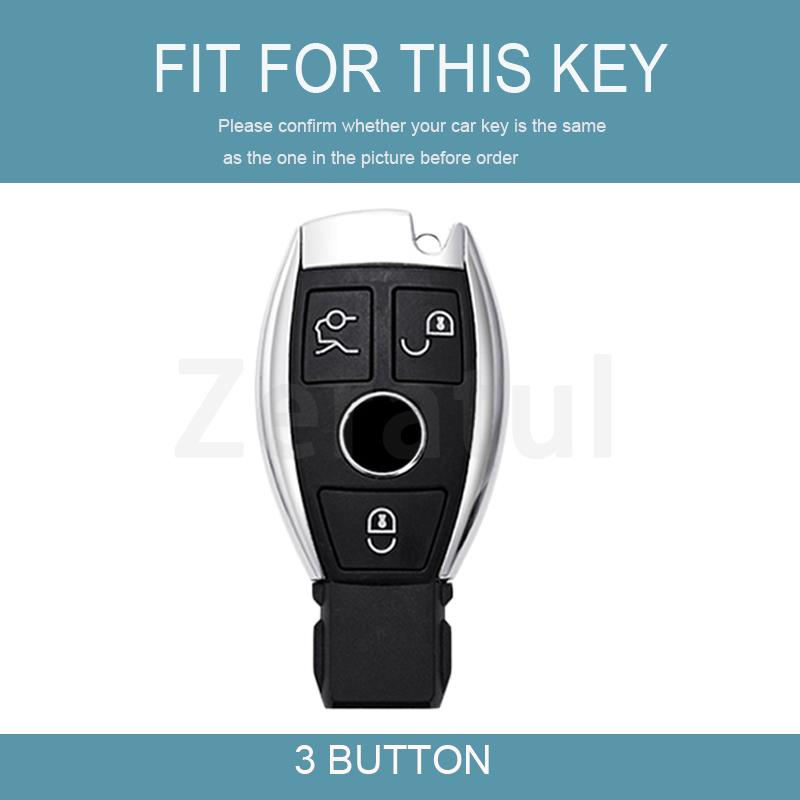 Tpu Leather Auto Car Key Case Cover Shell Fob For Mercedes Benz A C E S G Class Gla Cla Glk Glc Cls W204 W463 W176 W251 W205 Amg