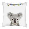 45X45Cm Cute Koala Cushion Cover Cartoon Animal Koala Polyester Pillowcase Family Waist Pillowcases Home Decor Sofa Car