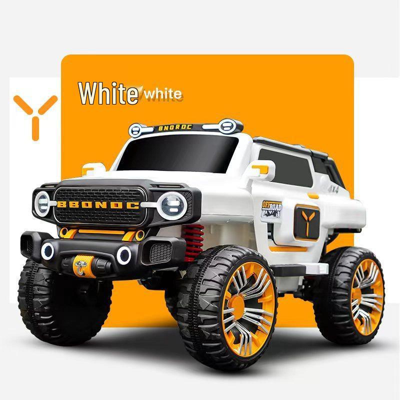 Children’s 4-Wheel Electric Car: Two-Seater Off-Road Toy with Remote Control – Suitable for Kids and Adults.