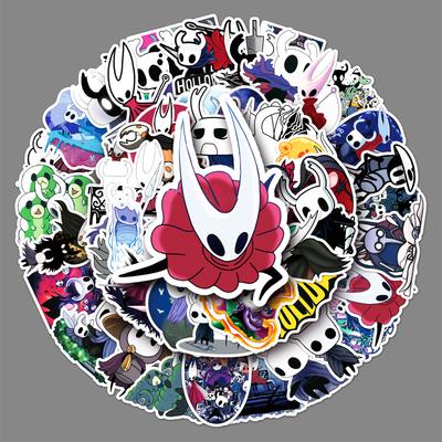 50 Hollow Knight Doodle Cartoon European-American Animation Game Creative Skateboard Luggage Stickers