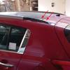 For Kia Sportage 3 SL MK3 2011~2016 Black Car Roof Rack Cover ABS Luggage Lid Bar Part Rail End Shell Cap Trim Shell Accessories