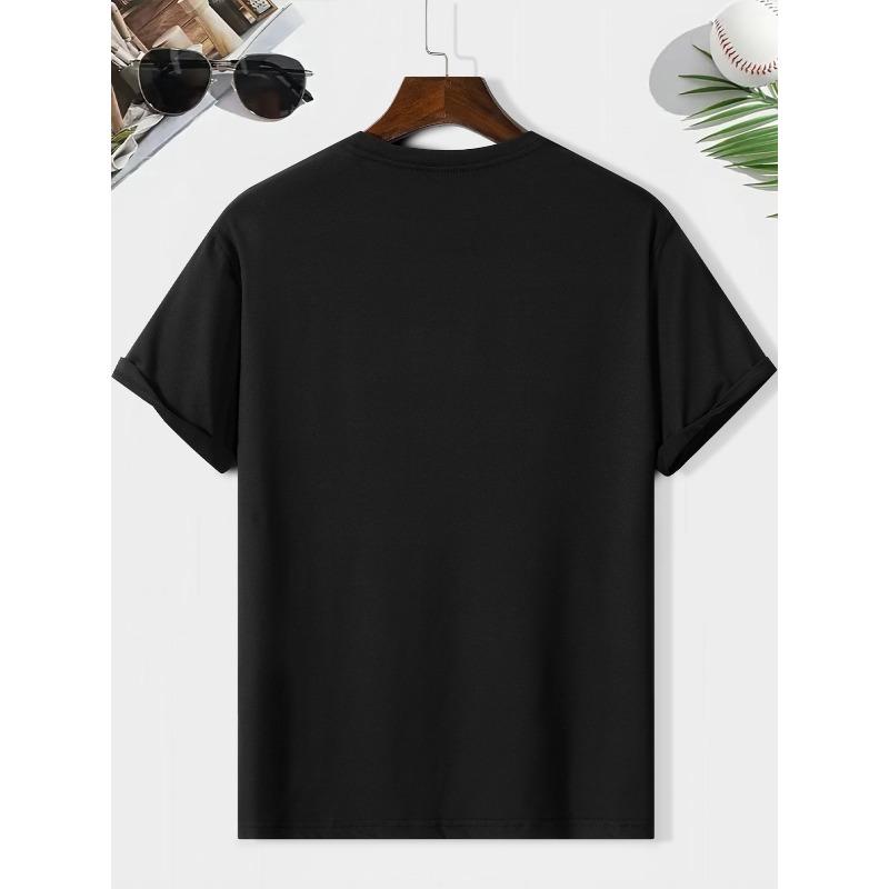 Men's Hamilton 44 Racing Car Print T-Shirt - Casual Short Sleeve Round Neck Tee Suitable for Daily Wear, Summer Outfits & Motorsport Gifts