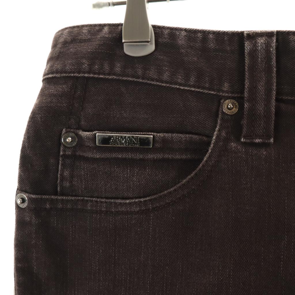 Armani Collezioni P15 schmale gerade Hose W33 Braun Herren Gebraucht