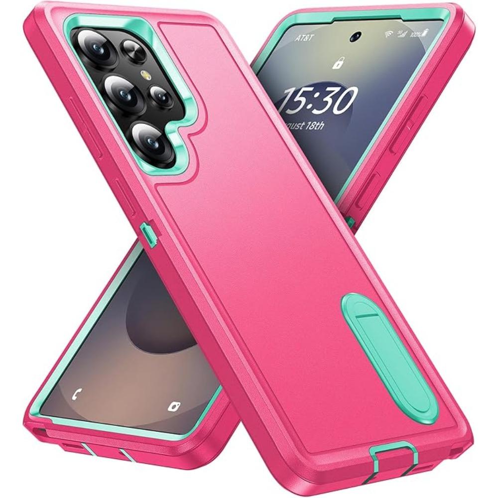Rugged Military Grade Anti-Drop Matte Case With Kickstand For Samsung Galaxy S26 Plus S25 S24+ S23 FE S22 Ultra Protector Cover