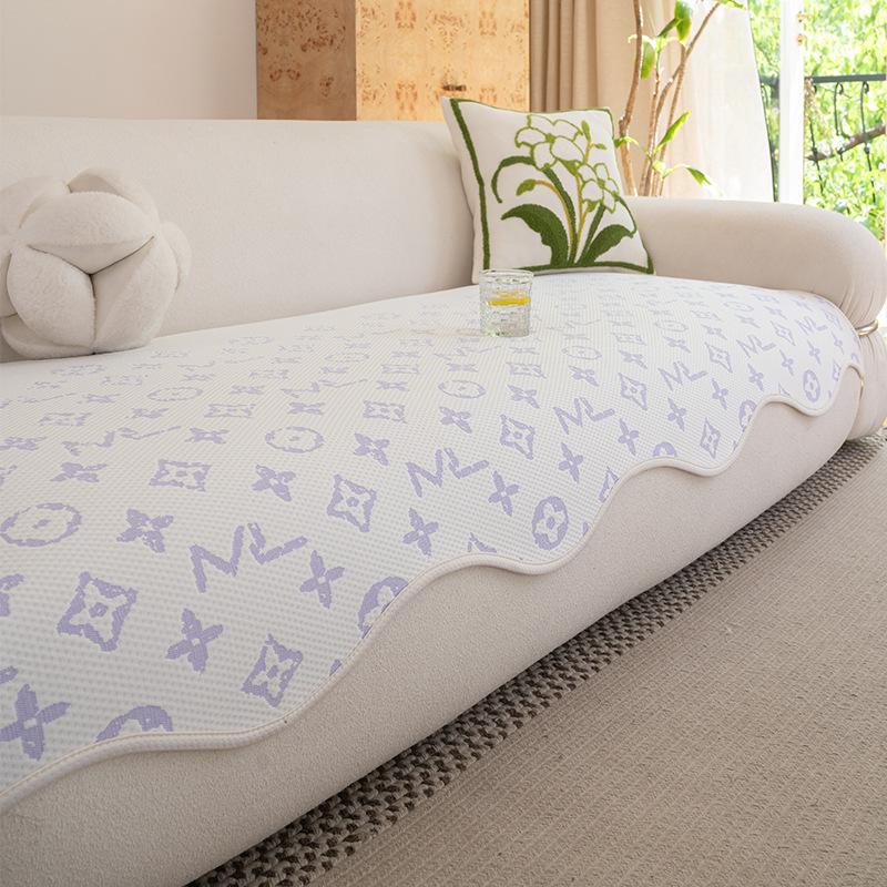 

Modern Simple Cool Doudou Special-Shaped Sofa Cushion Summer New Mat Ice Silk Mat Non-Slip Advanced Seat Cushion 90*90cm