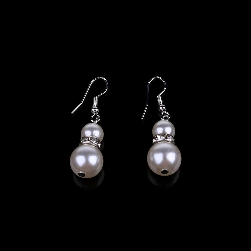 1 Set Beautiful Pearl Necklace Earrings Bracelet for Best Friend Wedding Party