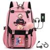 Large Capacity Schoolbag with Shoulder Strap; Student Three-piece Pencil Case Set