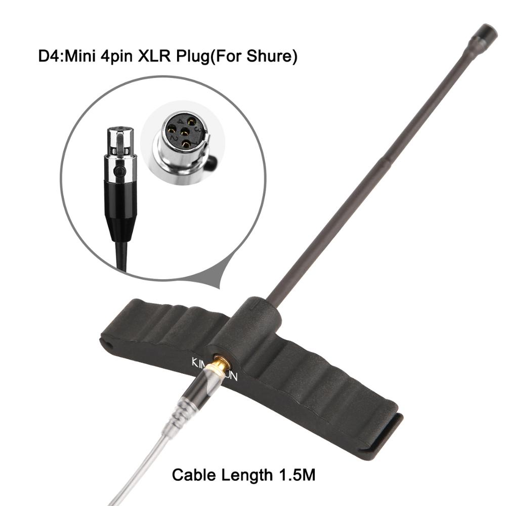 KIMAFUN Mini Pro Wired Cello Microphone Musical Instrument Mic Cello Special Noise-Cancelling  Microphone  for Stage Performance