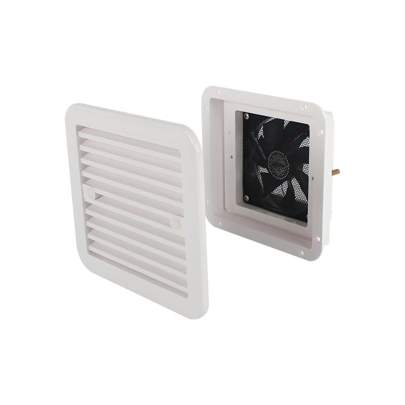 12V/24V Strong Low Noise Wind RV Vent with Fan Side Air Exhaust for Trailer Caravan Camper Automobile Waterproof Outlet