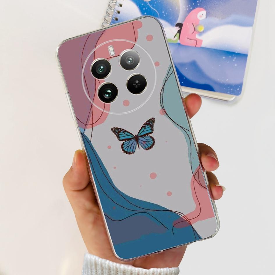 For Realme 12 Pro Plus Case Popular Flower Astronaut Soft Clear Silicone Phone Cover on Realme 12 Pro 5G 2024 Funda RMX3842 Case