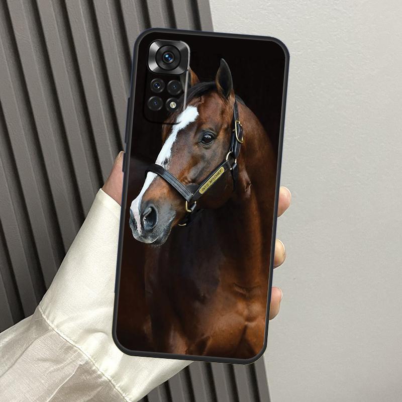 Animal Steed Horse Case For Xiaomi Redmi Note 13 Pro 14 12 11 10 15 Pro Plus Redmi 14C 13C 15C 10C 12C 15 Funda