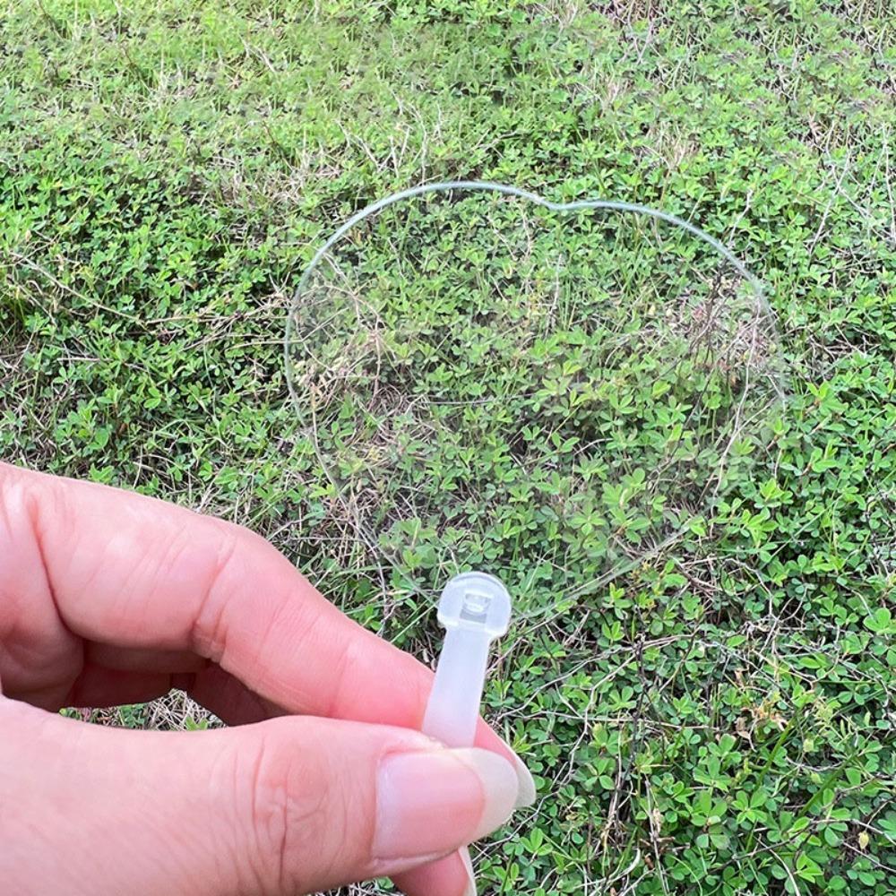 

50Pcs Acrylic Blank Fan DIY Children s Art Fan Cute Mini Transparent Fan Wedding Heart