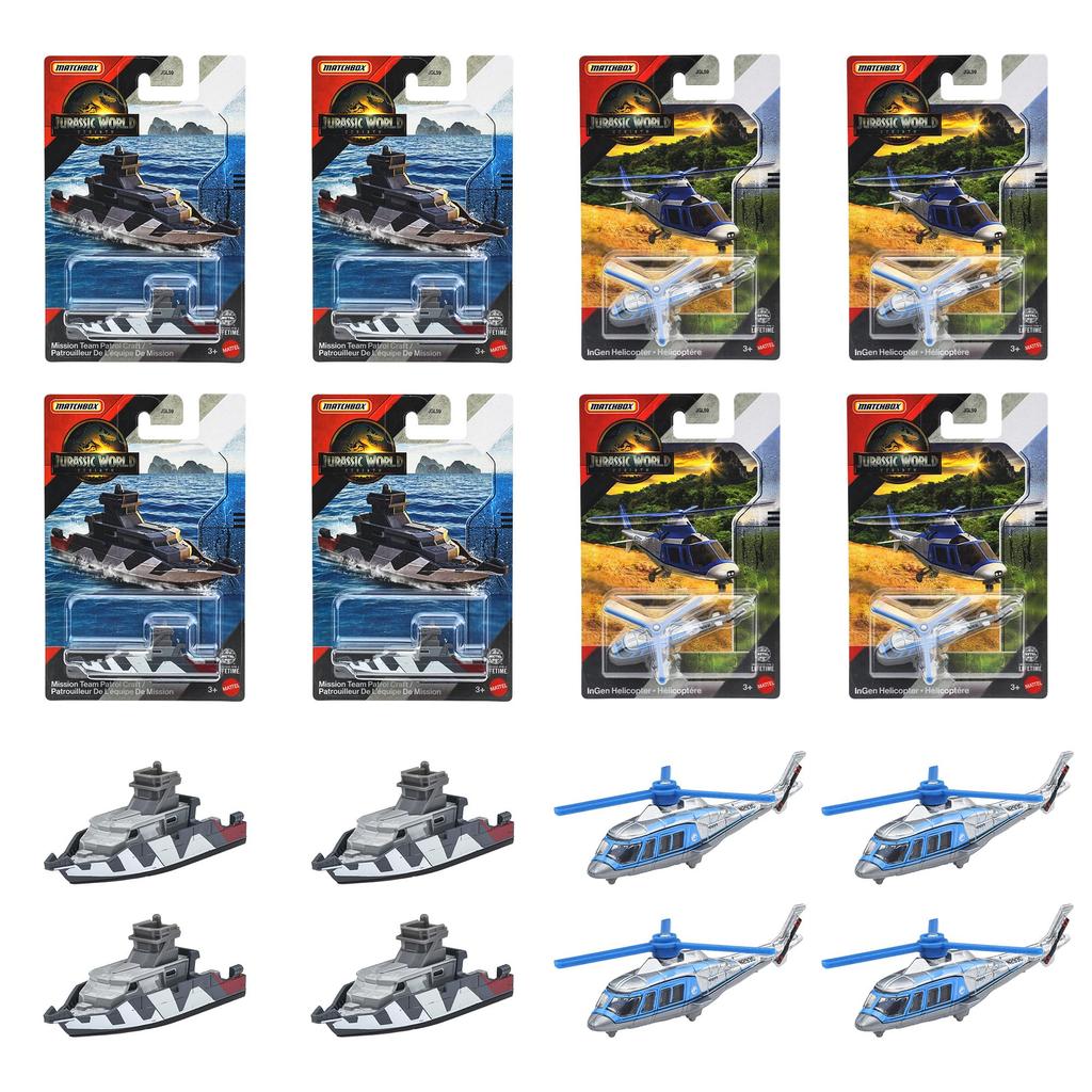 Matchbox Jurassic World Basic Car Vehicle Ages Toy, 24-Car Box, 3+, Multi-Purpose, 986B-JGL59