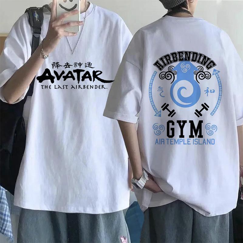 Mode Mange T-Shirt Avatar Der Letzte Luftbändiger Y2k Shirt Streetwear Appa Yip Lässiges T-Shirt Hip Hop Harajuku T-Shirts Oberteile Kleidung
