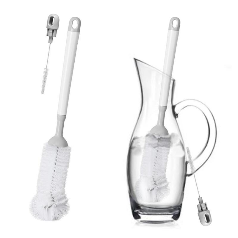 Built-in straw brush, nylon bottle cleaning brush, multi-purpose brush