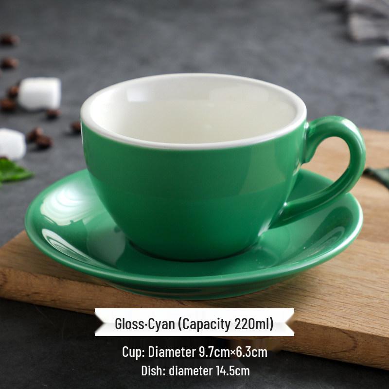 

Керамический набор чашек для капучино и латте с логотипом соревнований - 220 мл 220ml